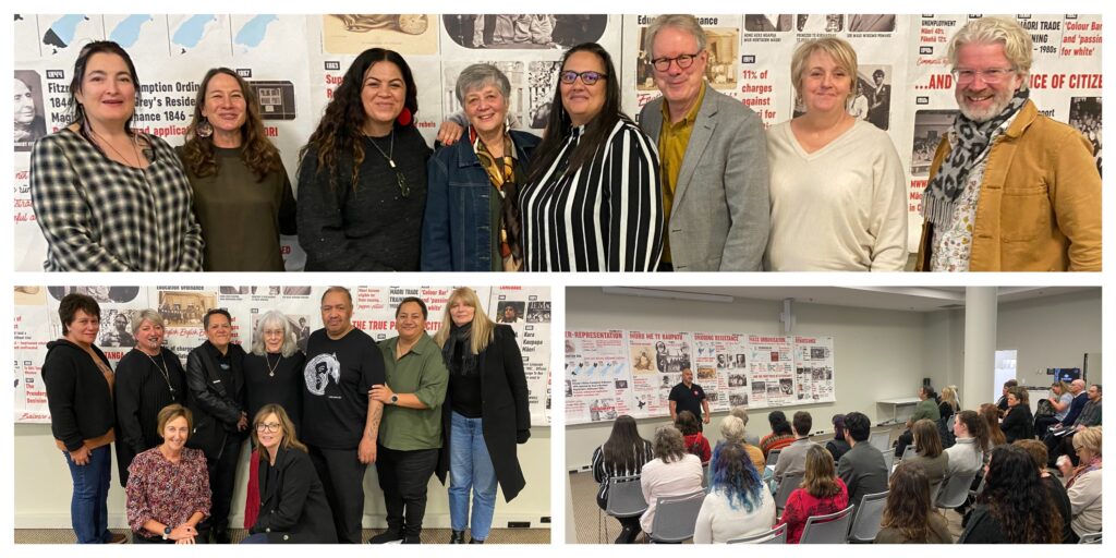 SWRB, Mana Mokopuna, Salvation Army, CCS Disability Action, and ODOB Health staff at the Wall Walk